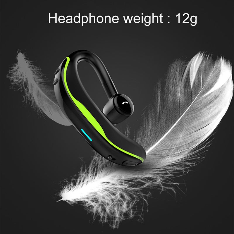 Halamodo Single-Ear Bluetooth Headset with Earhook, Hands-Free Call, Long Battery Life, Noise Cancelling, Lightweight Comfortable Design for Business, Driving and Daily Use - Image 3