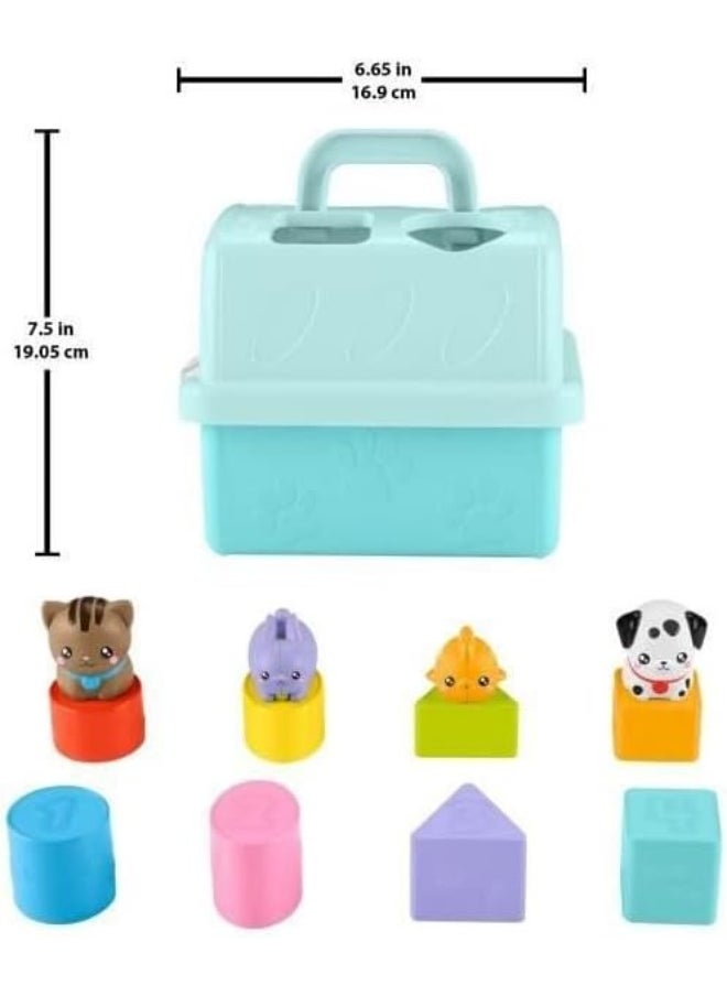 ​Baby Ssorting Toy, Fp Pets Sort & Stow Pet Carrie With Fine Motor Activities For Infants Ages 6+ Months