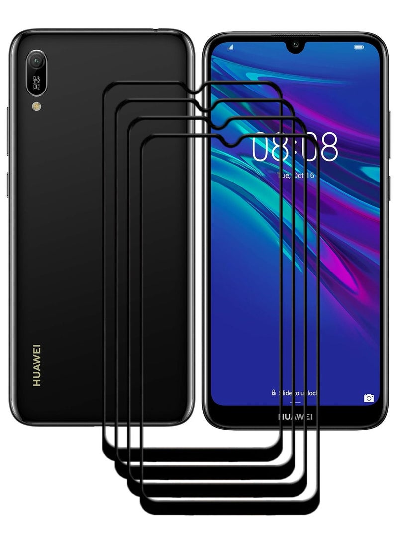 ACLIX 4 Pieces Antistatic ESD Dustproof Premium Quality High Definition Tempered Glass Screen Protector Designed For Huawei Y6 (2019) - Image 1