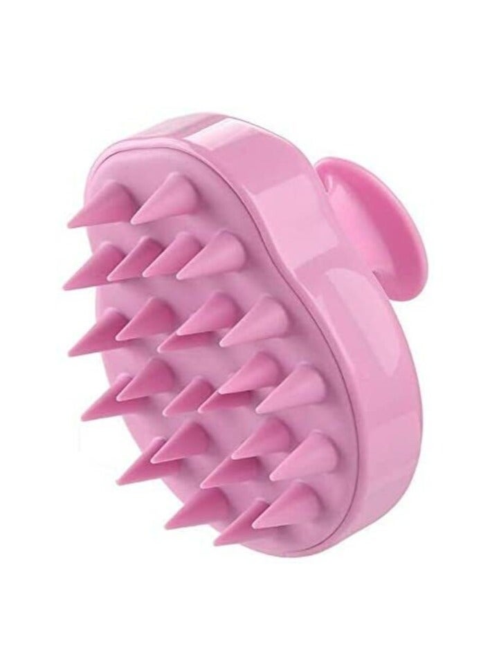 دايونغ فرشاة تدليك فروة الرأس من Dayong، فرشاة شامبو للعناية بفروة الرأس، فرشاة تدليك الجسم، مشط تدليك فروة الرأس للرجال والنساء والأطفال والحيوانات الأليفة (وردي)