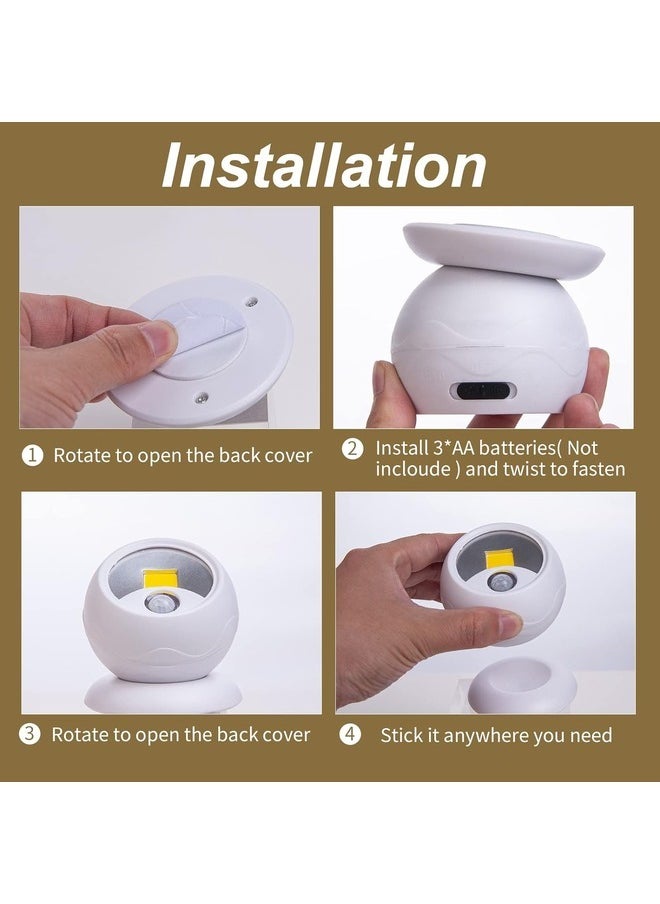 Light-Ball LED Power Light Ball - 360 Degree Rotation - Magnetic - Battery Light | Torch - Motion Sensor - Night Light - Safe Touch Surface