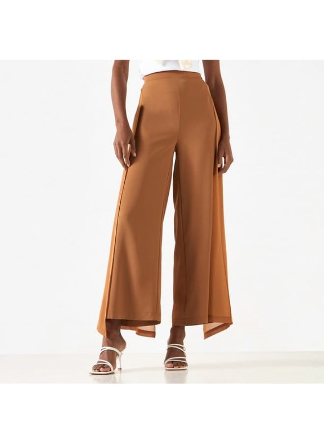 2Xtremz - 2Xtremz Solid Pants with Overlay Detail and Elasticated Waistband - Image 1