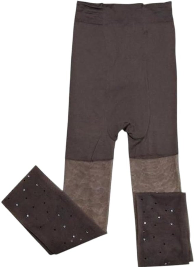 Embroidered Clear Stockings  Polyamide and Lycra, 15 Denier, Elastic, Fashion Stylish, Rhinestone Embroidery