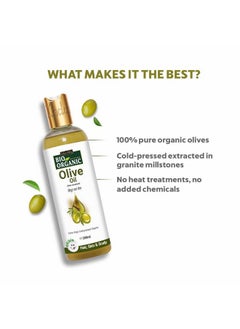 Bio Organic Pure Extra Virgin Olive 100% Organic And Cold-Press, Massage Oil For Skin & Hair Care - (200Ml) - pzsku/Z04E849E7520BDEE889D6Z/45/_/1733731299/86d615d8-a358-4f2b-aa8c-92e80f335b39