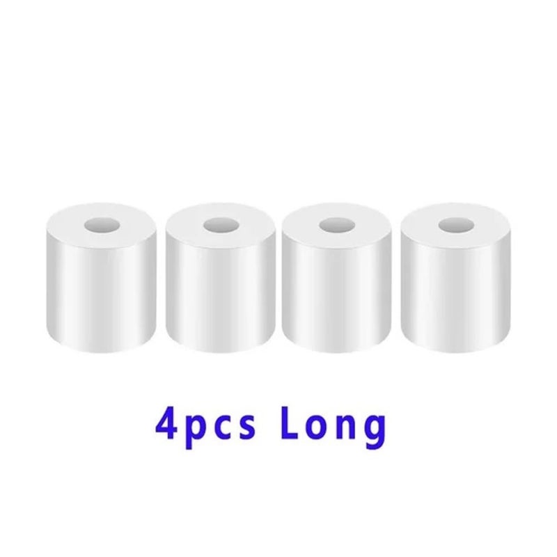 White Silicone Solid Spacer 18mm For 3D Printer Heatbed Leveling Columns 5 Sets - Image 3