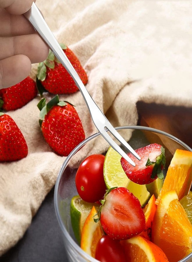 Ggbin 12-Piece Stainless Steel Fruit Forks, Mini Dessert Forks - Image 3