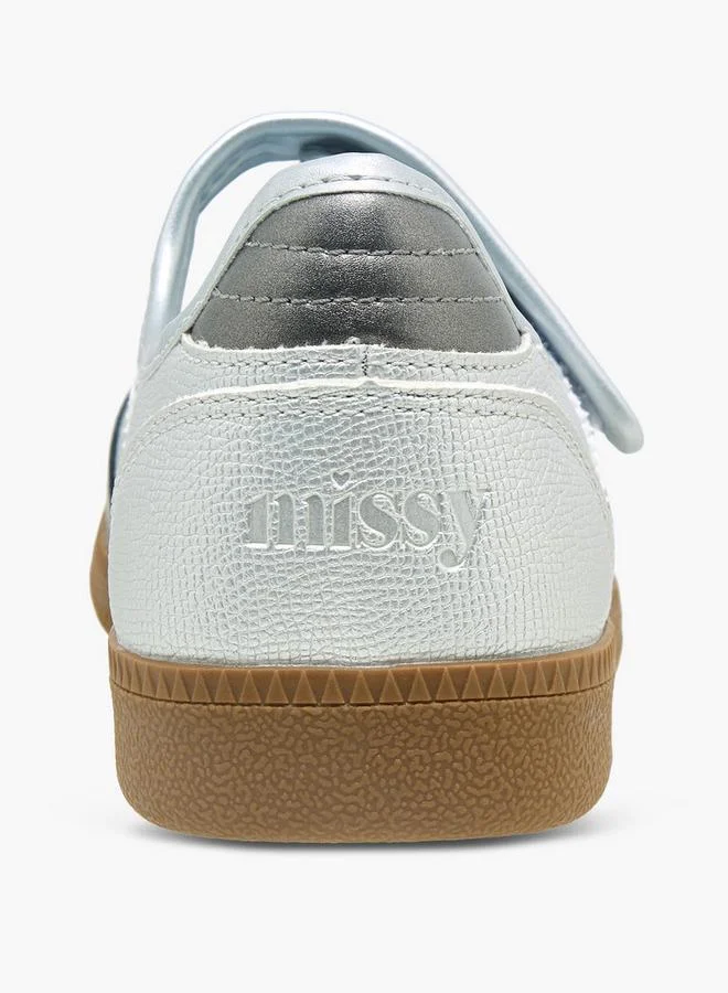 MISSY SILVER Women Hook & Loop Mary Jane Shoes for Women | Best Price UAE