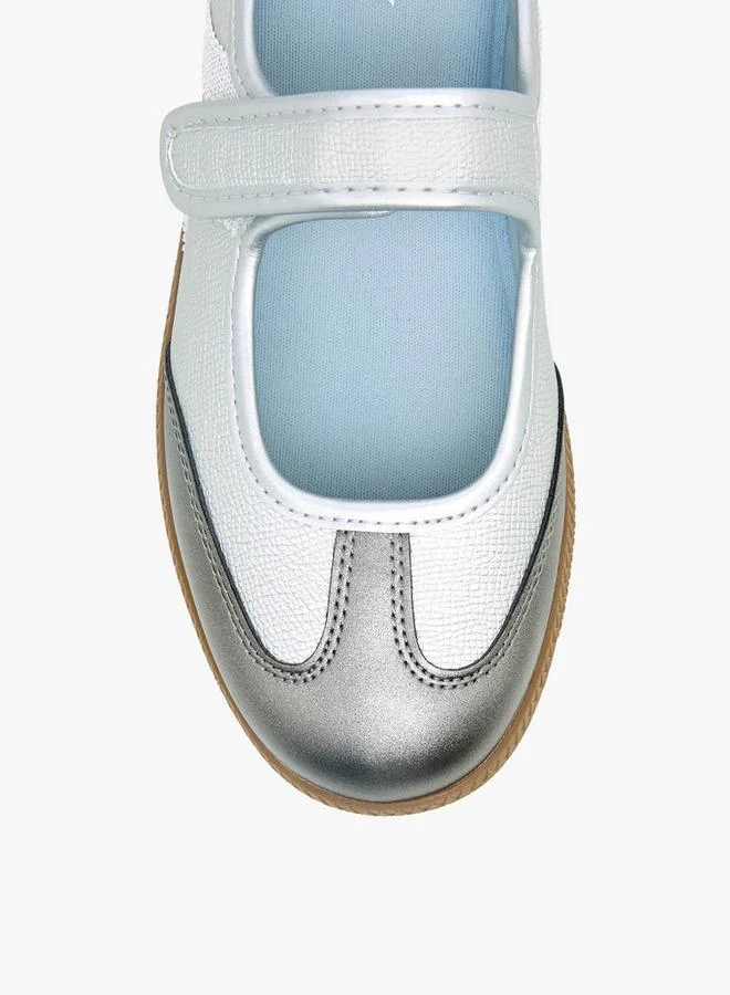 MISSY SILVER Women Hook & Loop Mary Jane Shoes for Women | Best Price UAE
