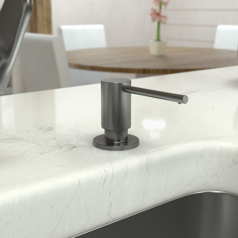 هانسجروهي Hansgrohe Focus موزع صابون حوض الاستحمام والمطبخ الحديث باللون الأسود المصقول 40438341 - Image 2