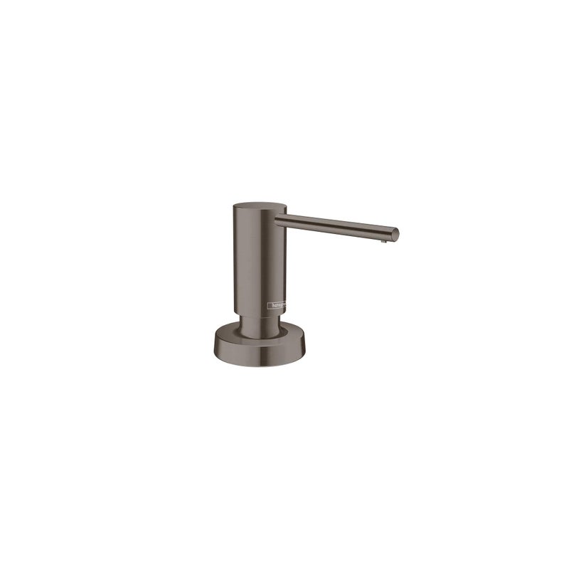 هانسجروهي Hansgrohe Focus موزع صابون حوض الاستحمام والمطبخ الحديث باللون الأسود المصقول 40438341 - Image 1