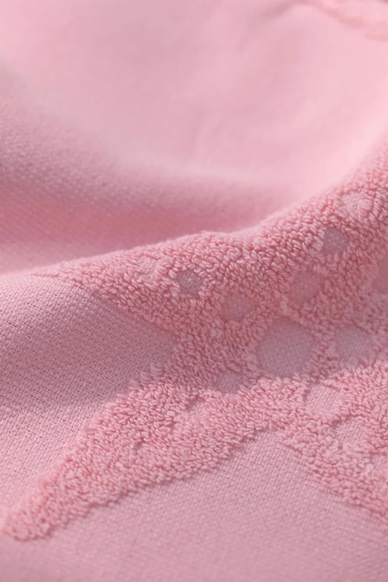 فافورا Trend 100% Cotton Embossed Beach Towel - Pink
