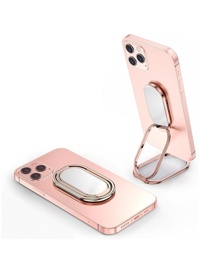 Phone Ring Holder Finger Kickstand Retractable 360°Rotation Ultra-Thin Cell Phone Back Grip Foldable Cellphone Stand for iPhone iPad Smartphones Tablets - Image 1