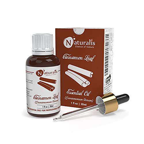 Naturalis Cinnamon Oil - Organic Cinnamon Essential Oil for Aromatherapy, Skin Care & Hair Growth - Therapeutic Grade Natural Oil for Relaxation & Wellness - 30ml - Image 1