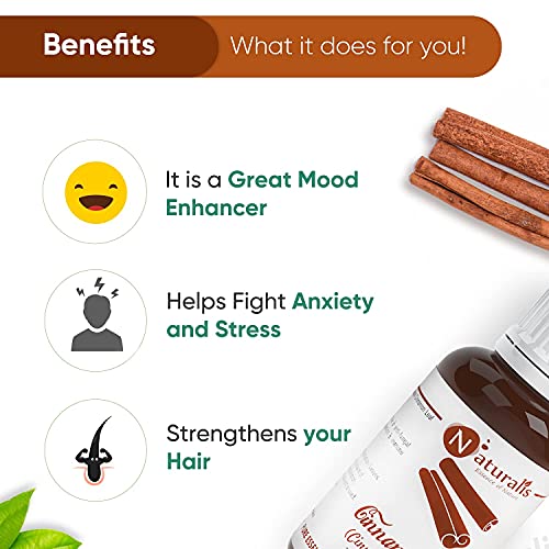 Naturalis Cinnamon Oil - Organic Cinnamon Essential Oil for Aromatherapy, Skin Care & Hair Growth - Therapeutic Grade Natural Oil for Relaxation & Wellness - 30ml - Image 4