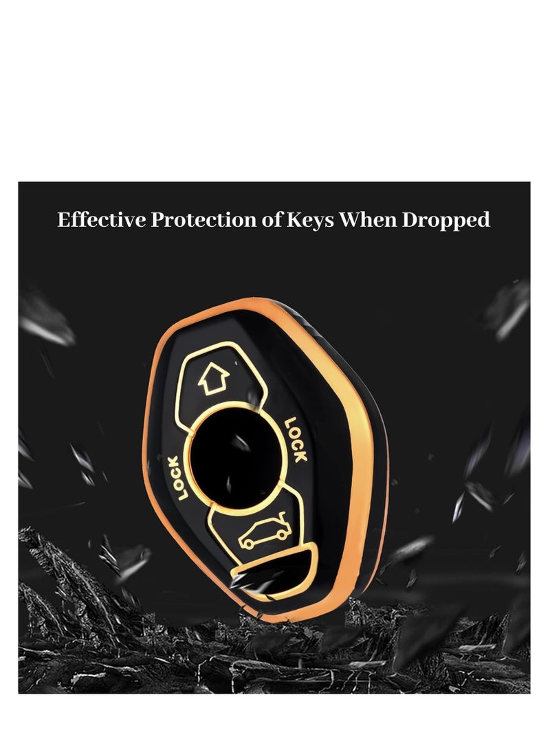 غطاء عن بعد متوافق مع سلسلة مفاتيح BMW ، غطاء واقي لجهاز التحكم عن بعد في السيارة ، متين وأنيق - Image 2