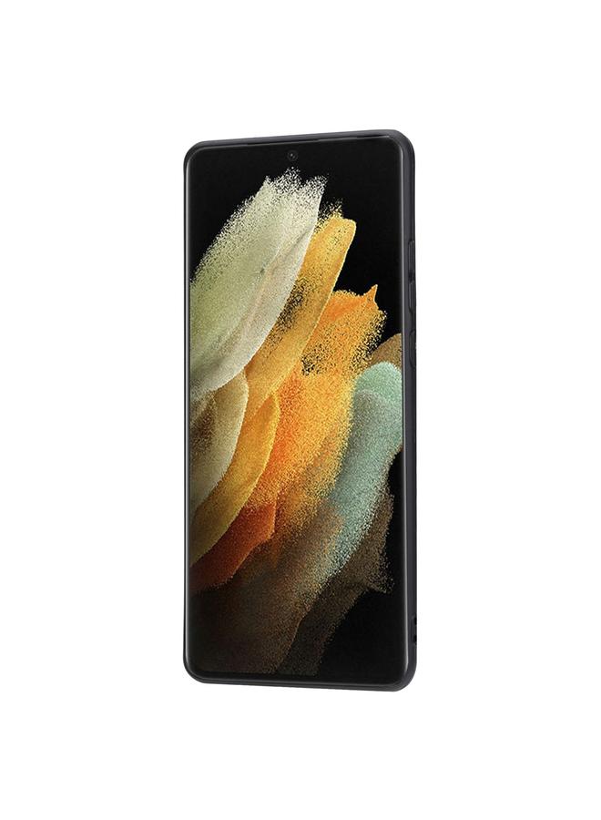 اس-توب جراب لهاتف Samsung Galaxy S25 Ultra 5G مصنوع من جلد العجل مع فتحة للبطاقات من مادة TPU الهجينة - Image 3