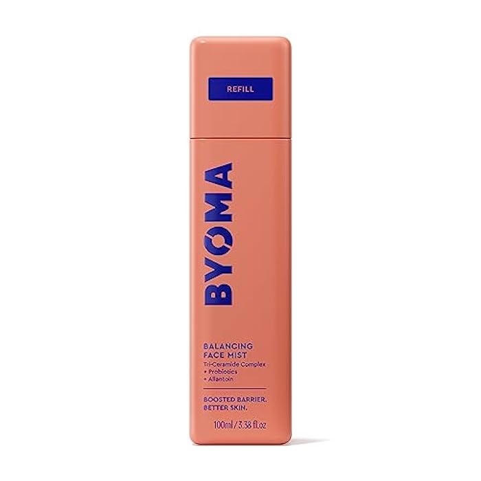 BYOMA Balancing Face Mist Refill - pH Balanced Face Toner with Ceramides, Probiotics & Allantoin - Alcohol Free Toner Spray - Balance, Soothe & Refresh Throughout The Day - 3.38 fl. oz Refill - Image 1