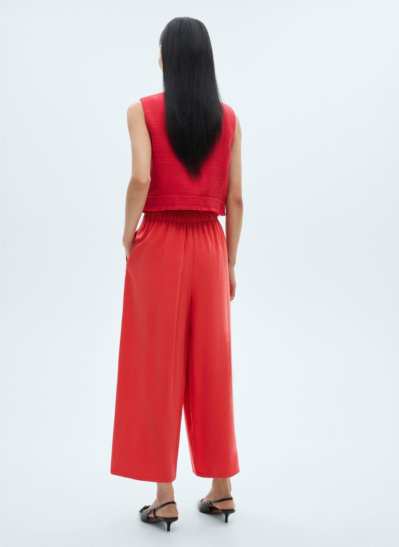 MANGO Wideleg Pleated Pants  - Image 2