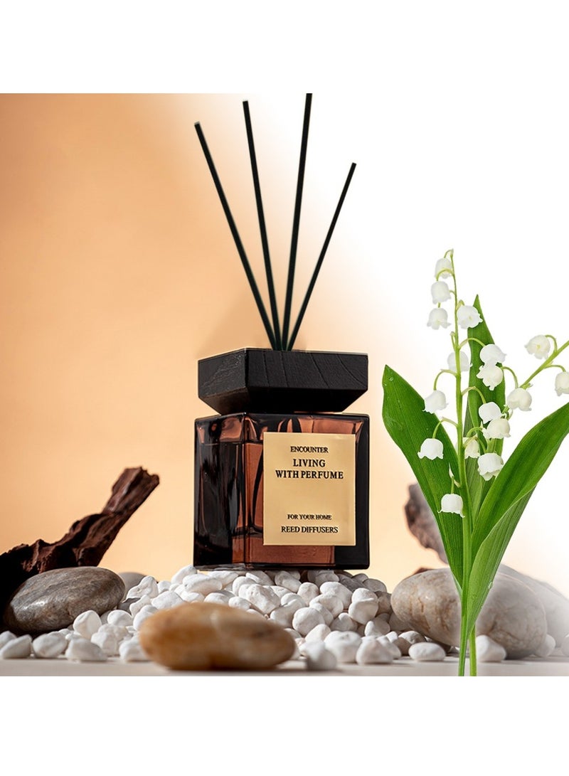 سان هان مجموعة معطرات الجو من القصب سعة 200 مل: معطرات جو بمزيج من شانغريلا، معطرات جو تدوم طويلًا، للمنزل، غرفة النوم، الحمام، المكتب (تركيز 10%) - Image 1