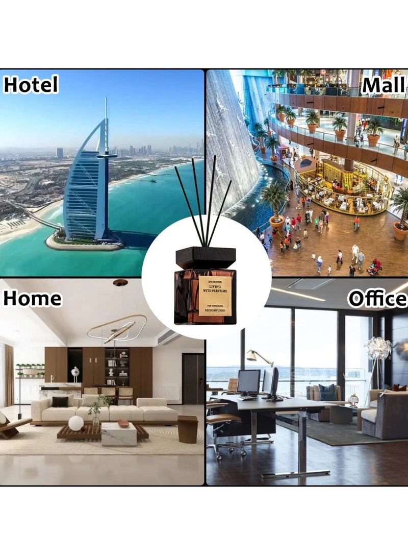 سان هان مجموعة معطرات الجو من القصب سعة 200 مل: معطرات جو بمزيج من شانغريلا، معطرات جو تدوم طويلًا، للمنزل، غرفة النوم، الحمام، المكتب (تركيز 10%) - Image 5