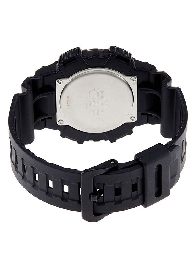 CASIO Men Fabric Analog Quartz Wrist Watch AQ-S810W-1A2VDF - 46 mm -Black - Image 2