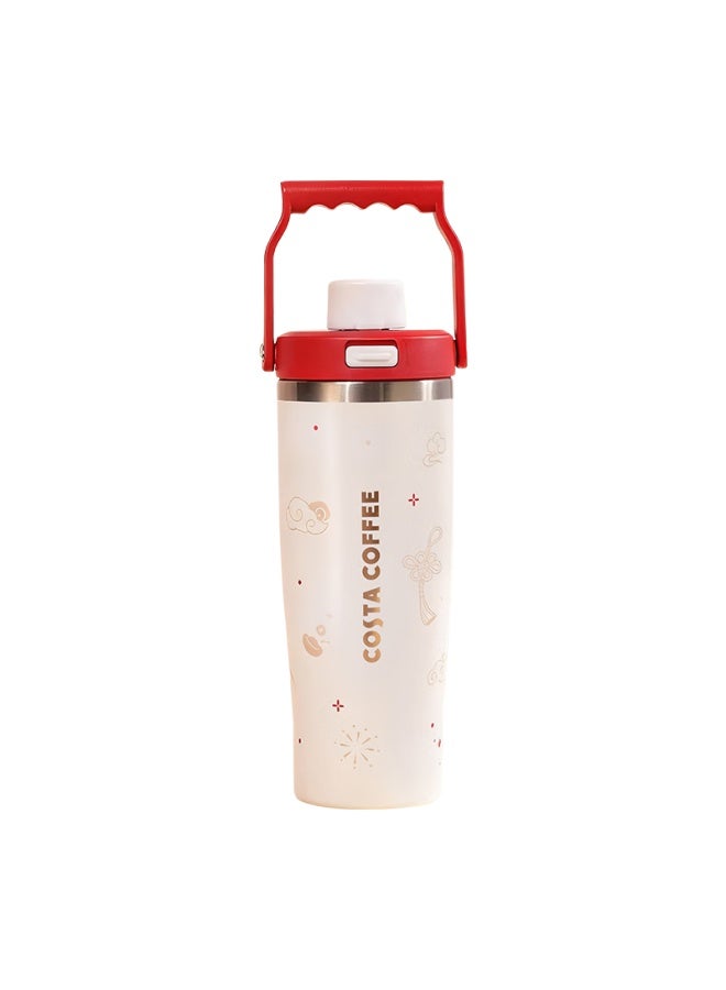 Costa Lucky Partner Series New Year Limited Edition Large Capacity 316 Stainless Steel Portable Sports Water Bottle For Men And Women