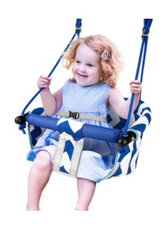 Generic Toddler Swing - Comfortable Outdoor Kids Swing, 3 Point Adjustable Safety Harness, Quick Lock System, Pimple-Free Rope, Easy to Install  - Image 1