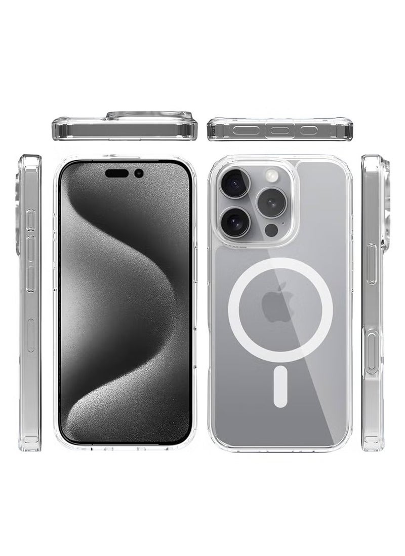 Eouro Protective Magsafe case for iPhone 16 Pro Max, transparent and non-yellowing  - Image 3
