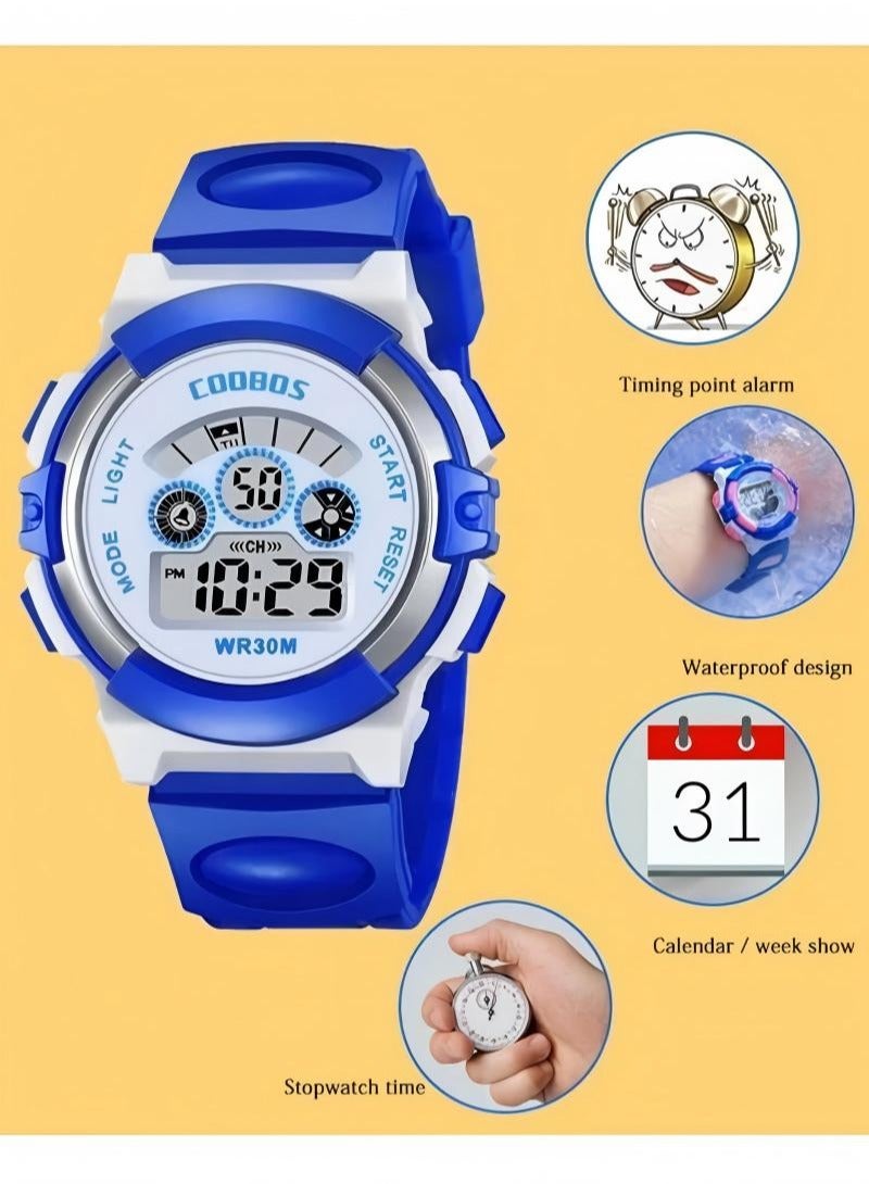 كوبوس ساعة رقمية مقاومة للماء للأطفال - أربع قطع بألوان متعددة - Image 4