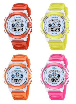 Red, Yellow, Orange, Pink