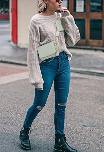 UTO Small Crossbody Bags for Women 3 in 1 Trendy Belt Purse Fashion Designer Mini Cute Sling Fanny Chest Pack - Image 2