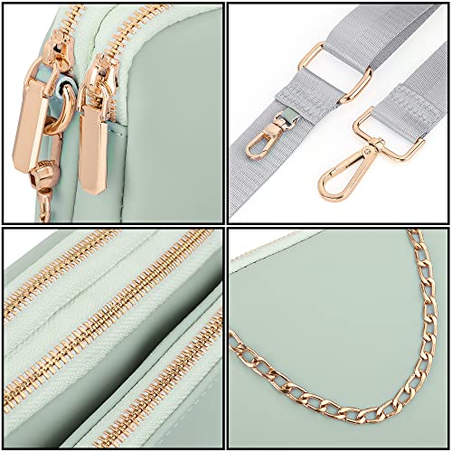 UTO Small Crossbody Bags for Women 3 in 1 Trendy Belt Purse Fashion Designer Mini Cute Sling Fanny Chest Pack - Image 3