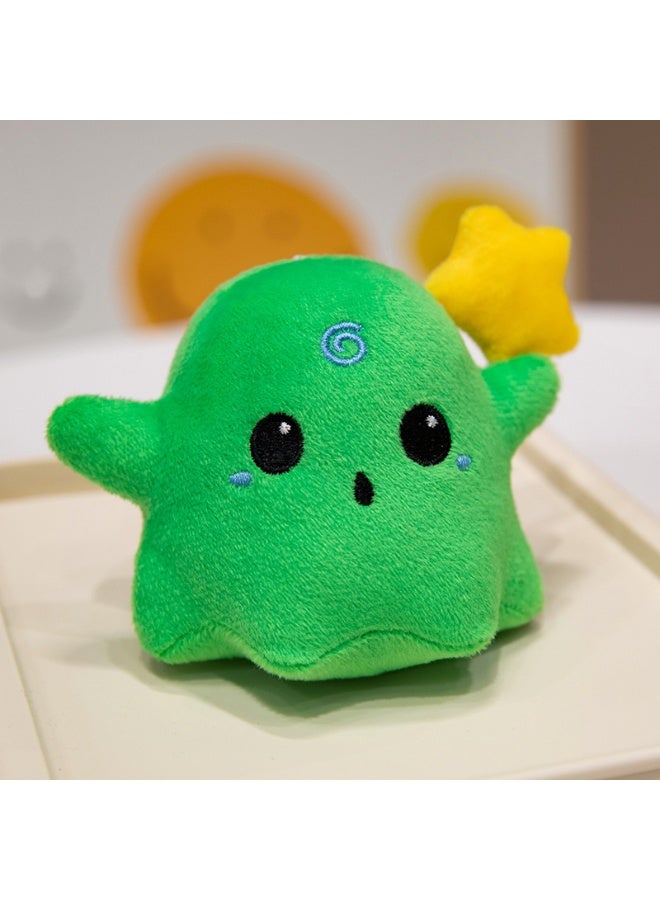 NIBEMINENT Halloween Ghost Plush - Colorful Backpack Charm Decoration