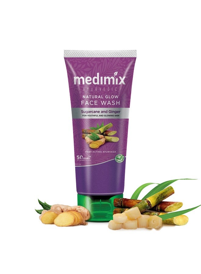 ميديميكس غسول الوجه الطبيعي الأيورفيدي لبشرة شابة ومتوهجة | بقصب السكر والزنجبيل | 100 مل - Image 1
