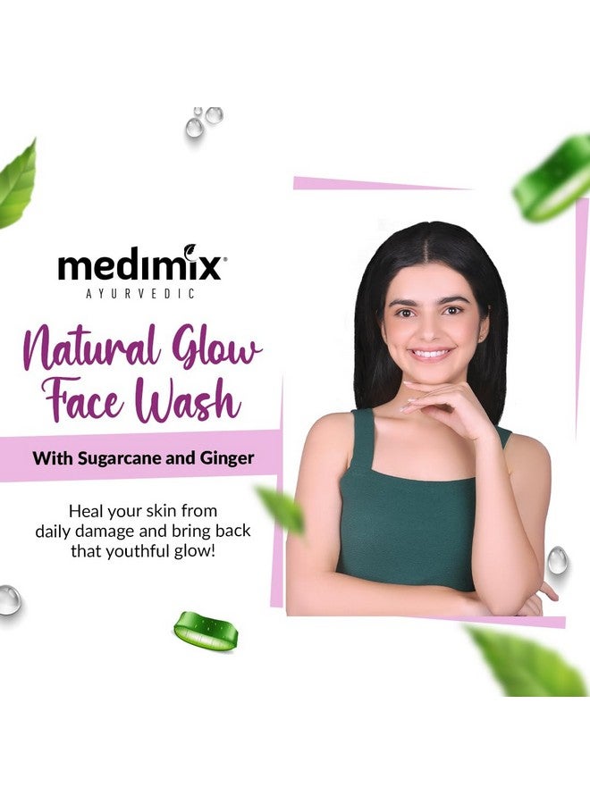 ميديميكس غسول الوجه الطبيعي الأيورفيدي لبشرة شابة ومتوهجة | بقصب السكر والزنجبيل | 100 مل - Image 2