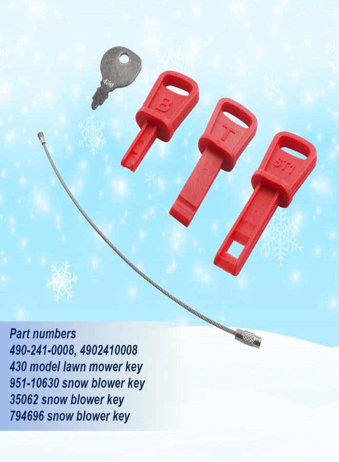 مجموعة مفاتيح Screw Man العالمية لمنفاخ الثلج 490-241-0008 متوافقة مع منفاخات الثلج من بريغز، إم تي دي، كرافتسمان، ستراتون، تيكومسيه، تروي-بي إل تي، تي آر أو، بولن - Image 2
