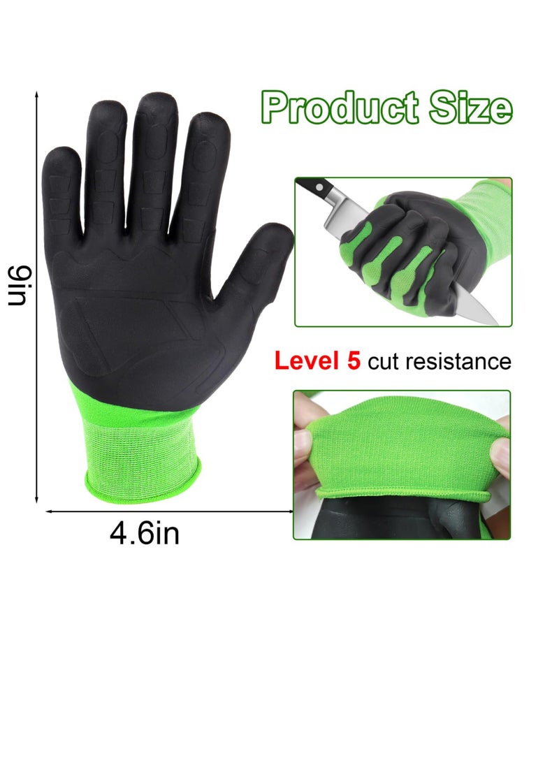 Oyster Shucking Gloves, Clamming Equipment, Oyster Shucker Tool Protectors Handguard, Oyster Opener Machine Kit, Easy to Use Oyster Holders Seafood Tool, Green-Black - Image 2