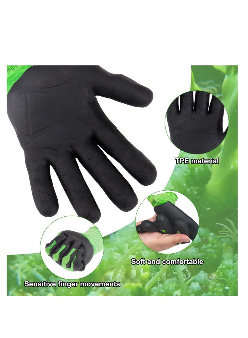 Oyster Shucking Gloves, Clamming Equipment, Oyster Shucker Tool Protectors Handguard, Oyster Opener Machine Kit, Easy to Use Oyster Holders Seafood Tool, Green-Black - Image 3