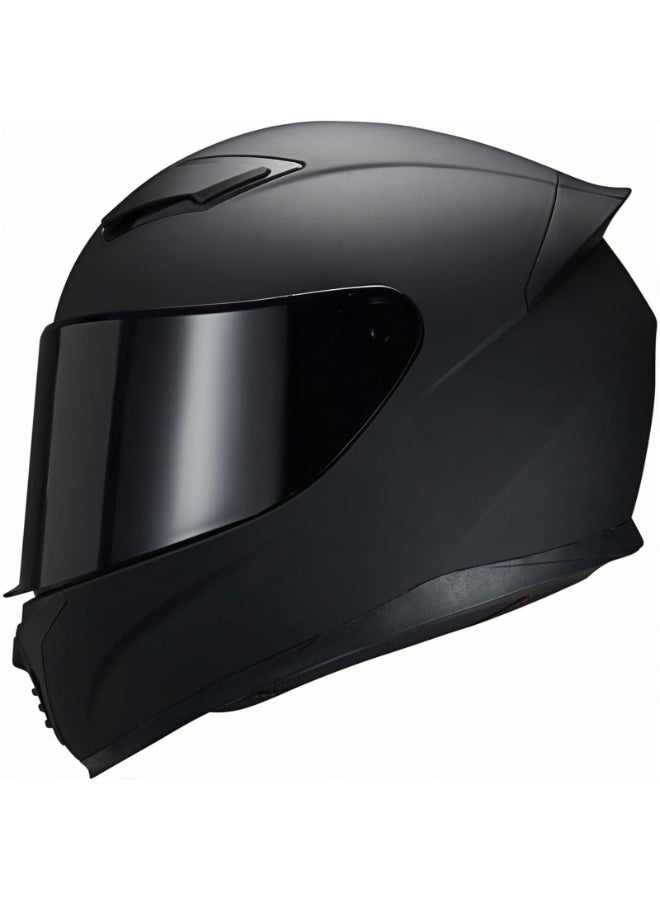 Generic Motorcycle Helmet Full Face Helmet Double Lens Flip Up Helmet With Bluetooth Slot Street Racing Off-Road Motocross ABS Shell Ventilation Cool Rider for Adults（L） - Image 1