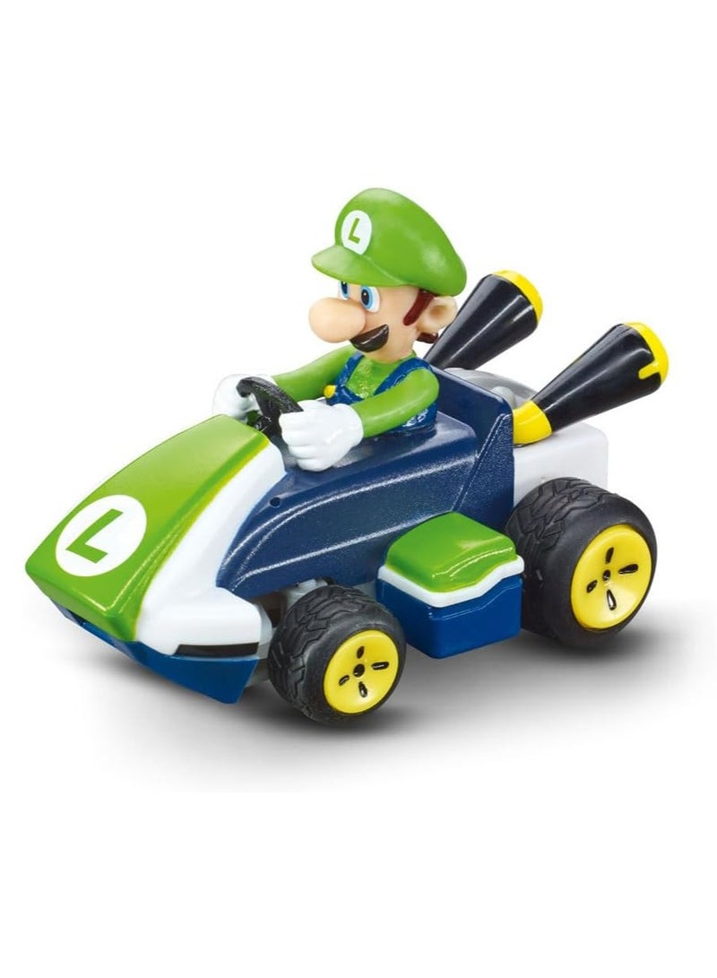 كاريرا 370430003P Mario Kart Mini RC Luigi | سيارة سباق ممتعة بتحكم عن بعد | هدية مثالية لمحبي ماريو والأطفال - Image 1