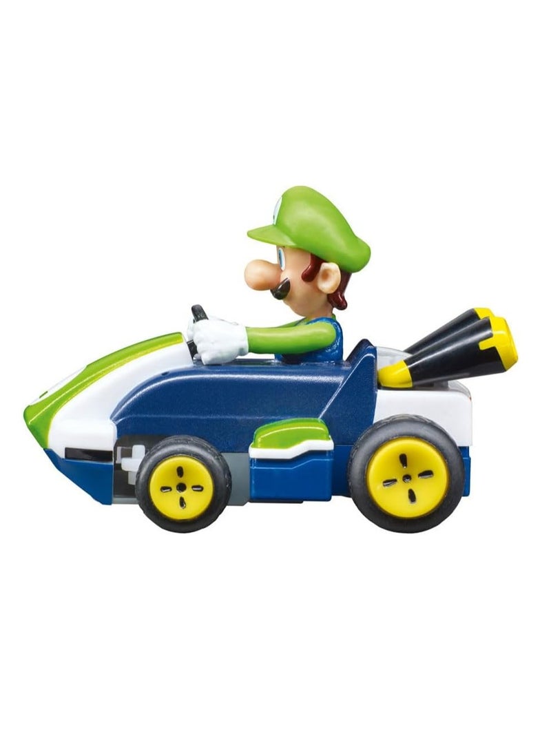 كاريرا 370430003P Mario Kart Mini RC Luigi | سيارة سباق ممتعة بتحكم عن بعد | هدية مثالية لمحبي ماريو والأطفال - Image 2