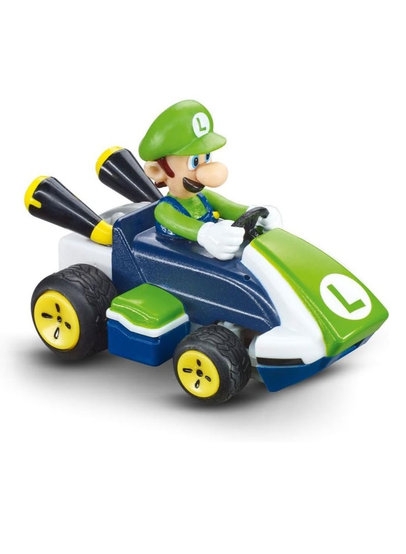كاريرا 370430003P Mario Kart Mini RC Luigi | سيارة سباق ممتعة بتحكم عن بعد | هدية مثالية لمحبي ماريو والأطفال - Image 4