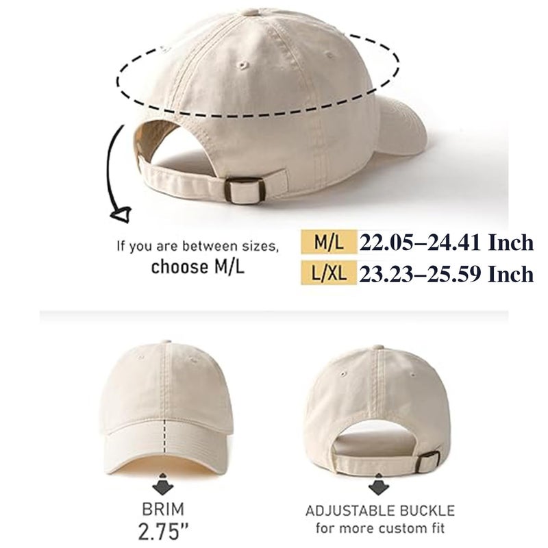 Hawholm 2 Packs Womens Baseball Caps Plain Baseball Hat Summer Sun Visor Hats Baseball Cap Men Adjustable Dad-Hat - Image 2