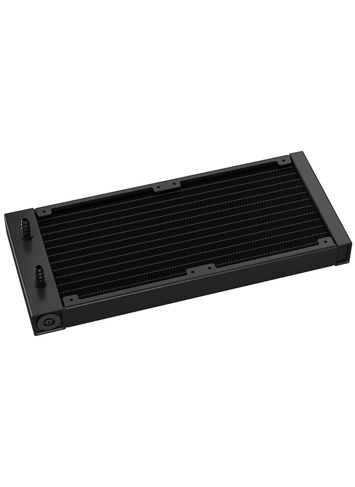 ديب كول مبرد وحدة المعالجة المركزية السائل LE240 V2، مشعاع ألومنيوم 240 مم، مراوح محملة هيدروليكيًا 120 مم، إضاءة LED RGB قابلة للتوجيه، أنبوب 410 مم، سرعة مضخة 2500-3400 دورة في الدقيقة، موصل PWM رباعي الدبابيس، تقنية مانعة للتسرب، متوافق مع Intel LGA 1700/1200/1151 وAMD AM5/AM4، أسود | R-LE240-BKAMMC-G-2  - Image 5