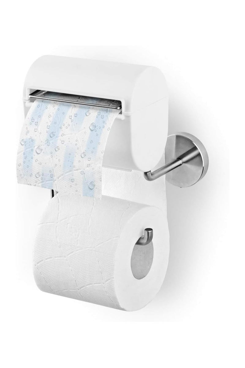 بلان A حامل ورق تواليت مع خاصية الترطيب الذكي – نظام تحويل ورق التواليت العادي إلى مناديل مبللة بالماء فقط، بدون عطور أو مواد حافظة، لراحة ونظافة مثالية بعد كل استخدام - Image 1