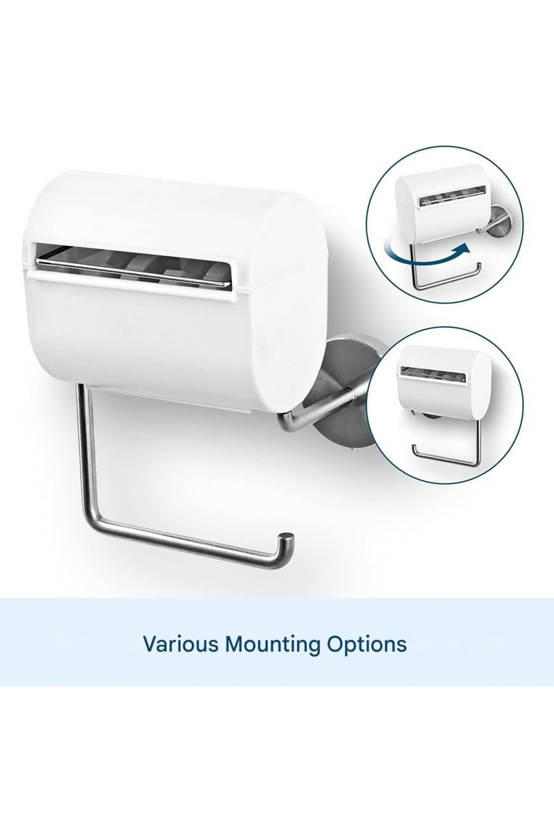 بلان A حامل ورق تواليت مع خاصية الترطيب الذكي – نظام تحويل ورق التواليت العادي إلى مناديل مبللة بالماء فقط، بدون عطور أو مواد حافظة، لراحة ونظافة مثالية بعد كل استخدام - Image 5
