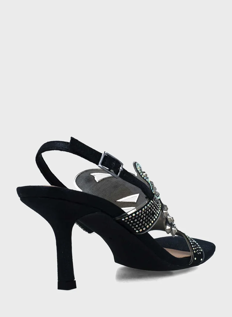 MENBUR Ankle Strap Heel Sandals