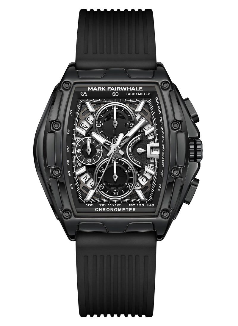 Mark Fairwhale - Men's Watches, Quartz, Luxury Waterproof Resin Band, Sports Watches, Men's Waterproof Watches, Men's Black Watches, Men's Automatic Watches, Chronographs, Men's - Image 1