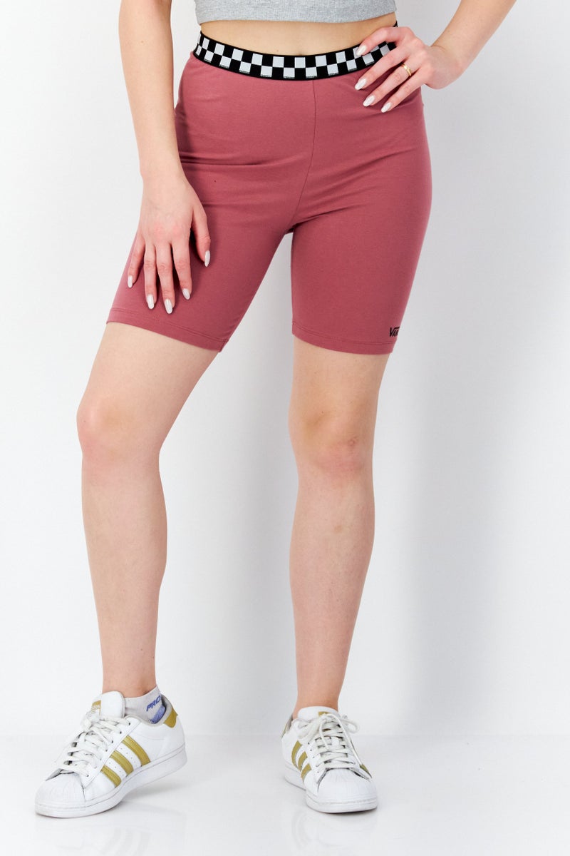 VANS Women Sportswear Fit Legging Shorts, Mauve - Image 1