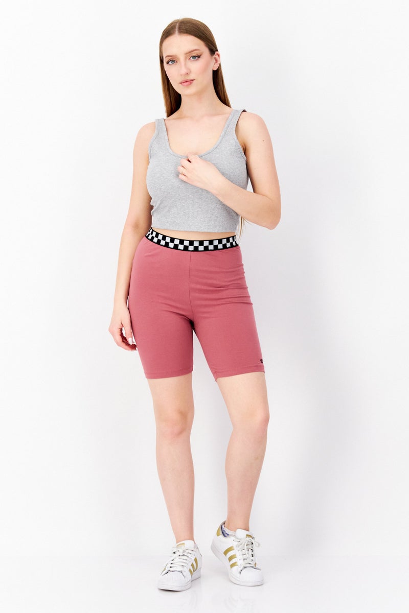 VANS Women Sportswear Fit Legging Shorts, Mauve - Image 3